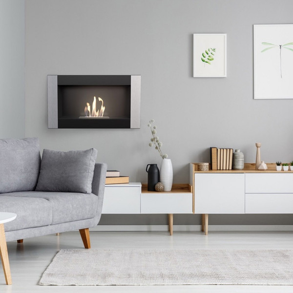 Биокамин Kratki Golf Czarny Vertical Tuv