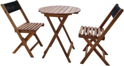 Комплект садовой мебели National Tree Company из акации TP2093.0.5 (3 предмета)