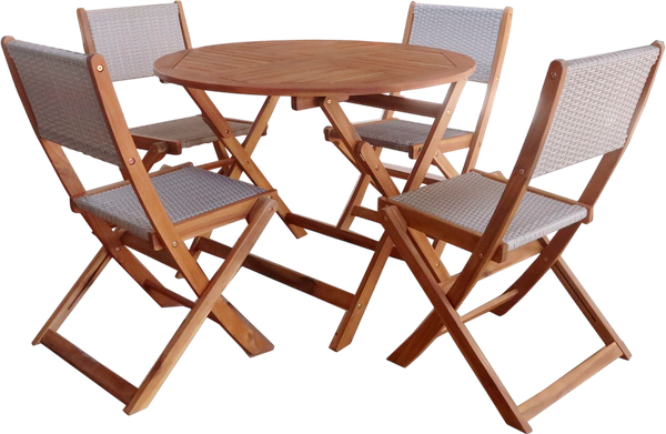 Комплект садовой мебели National Tree Company из акации TP4093 (5 предметов) - фото