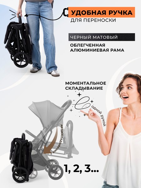 Детская прогулочная коляска Sweet Baby SBL Aura Plus Basic