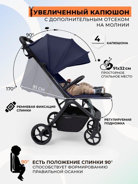 Детская прогулочная коляска Sweet Baby SBL Aura Plus Basic