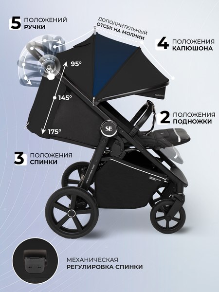 Детская прогулочная коляска Sweet Baby Contente Plus Basic