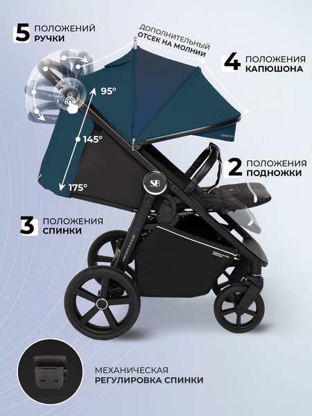 Детская прогулочная коляска Sweet Baby Contente Plus Basic