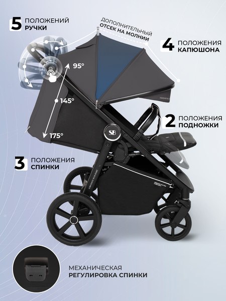 Детская прогулочная коляска Sweet Baby Contente Plus Basic 
