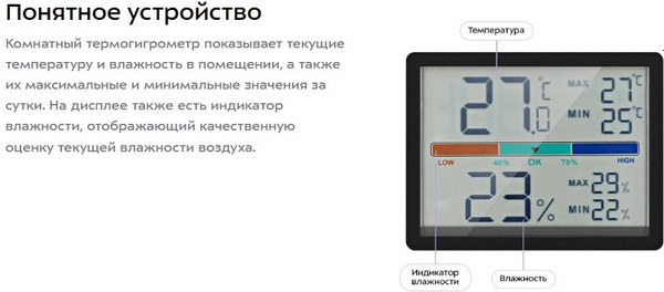 Термогигрометр Kitfort КТ-3739