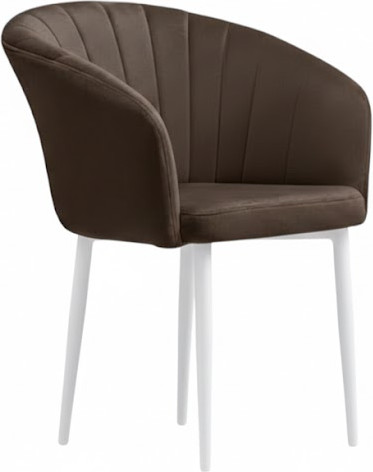 Стул Памир Версаль F31 (коричневый/белая опора) - фото