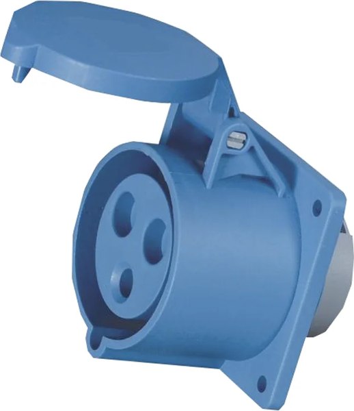 Розетка переносная КЭАЗ 313-16А-6h-220AC-2P+PE-IP44 / 229455 - фото