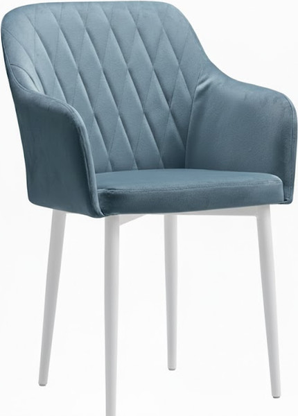 Стул Памир Марсель F75 (голубой/белая опора) - фото