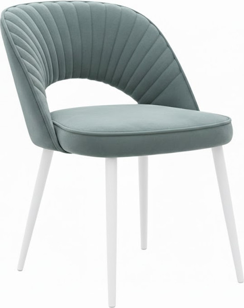 Стул Памир Новара F75 (голубой/белая опора) - фото