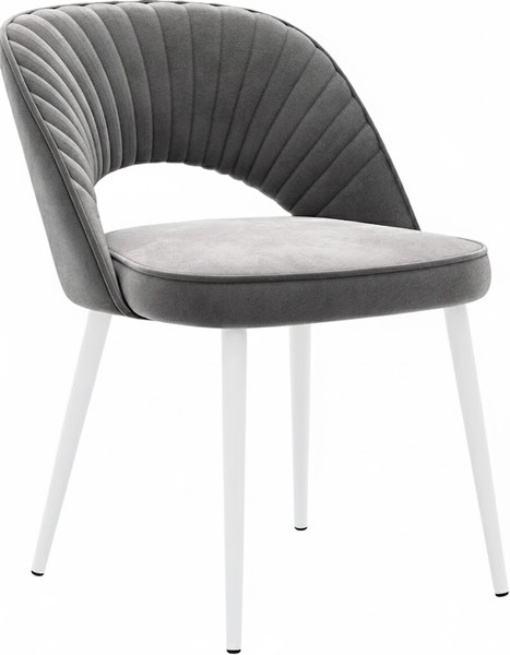 Стул Памир Новара F83 (серый/белая опора) - фото