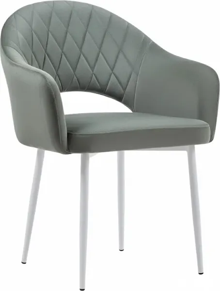 Стул Памир София F82 (серо-зеленый/белая опора) - фото