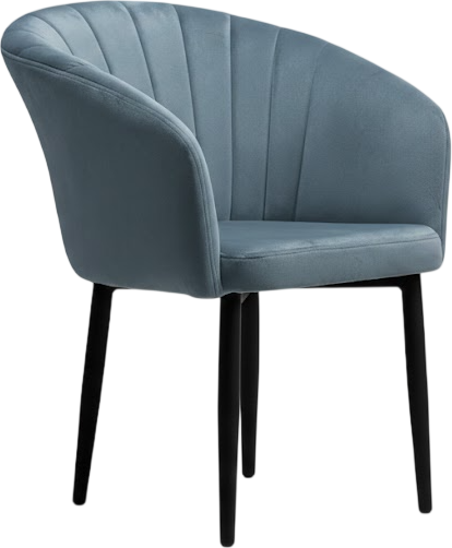 Стул Памир Версаль F75 (голубой/черная опора) - фото