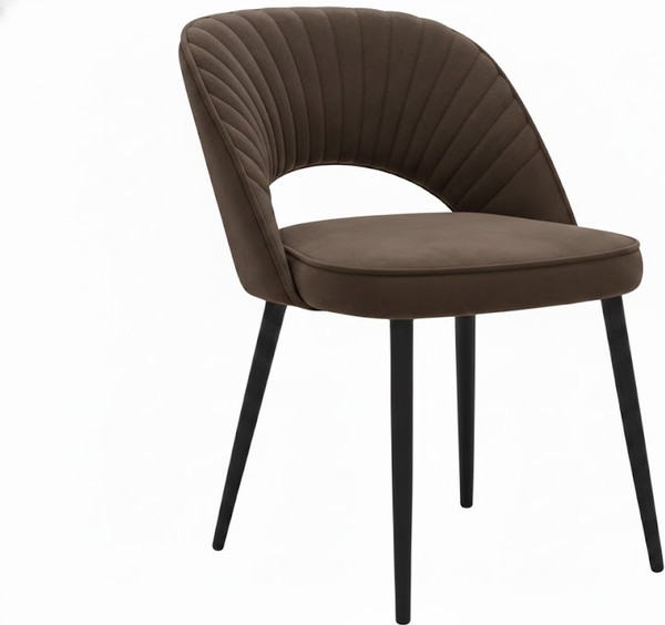 Стул Памир Новара F33 (темно-коричневый/черная опора) - фото