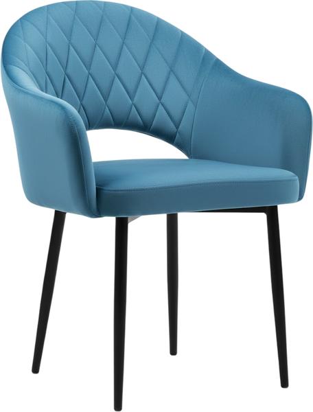 Стул Памир София F75 (голубой/черная опора) - фото