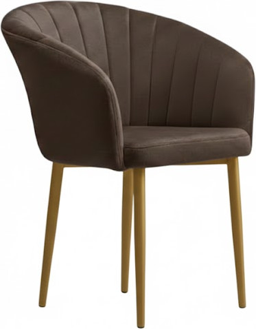 Стул Памир Версаль F33 (темно-коричневый/золотая опора) - фото