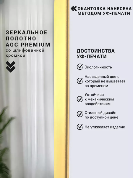 Зеркало Emze Smartphone 50x100 UV.SMART.50.100.AUR