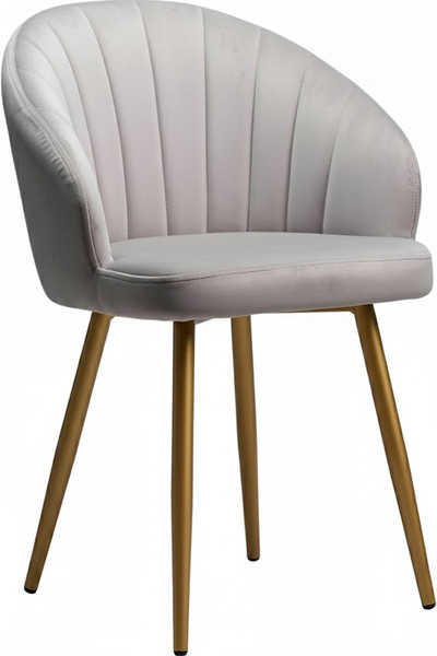 Стул Памир Зефир F80 (серый минт/золотая опора) - фото