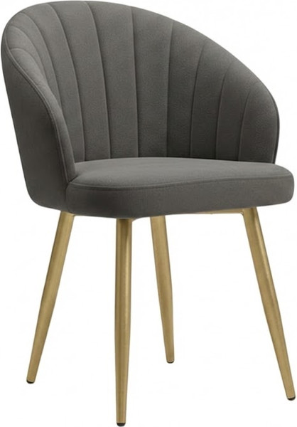 Стул Памир Зефир F82 (серо-зеленый/золотая опора) - фото