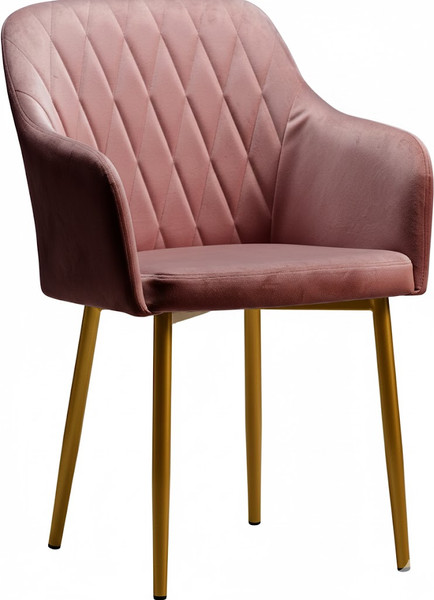 Стул Памир Марсель F62 (розовый/золотая опора) - фото
