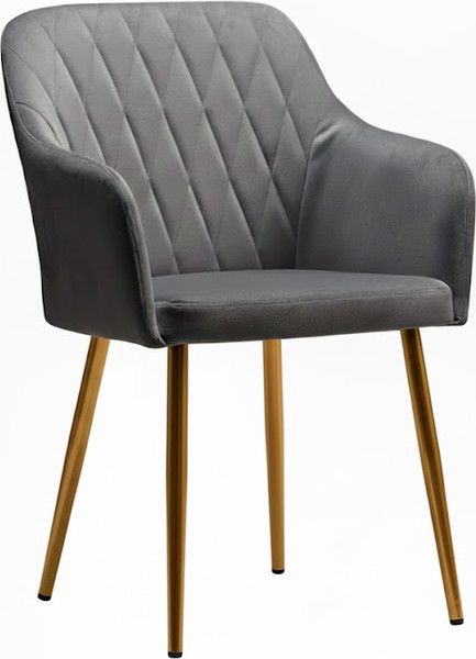 Стул Памир Марсель F82 (серо-зеленый/золотая опора) - фото