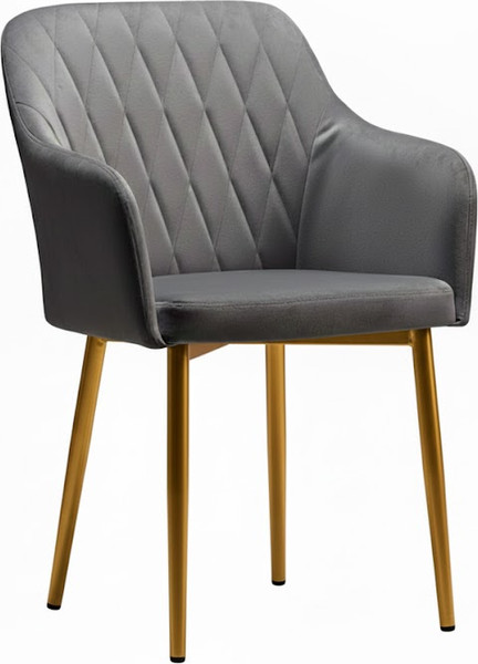 Стул Памир Марсель F84 (серо-голубой/золотая опора) - фото