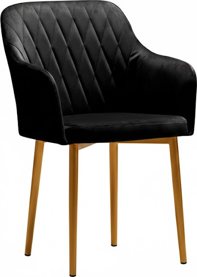 Стул Памир Марсель F90 (черный/золотая опора) - фото