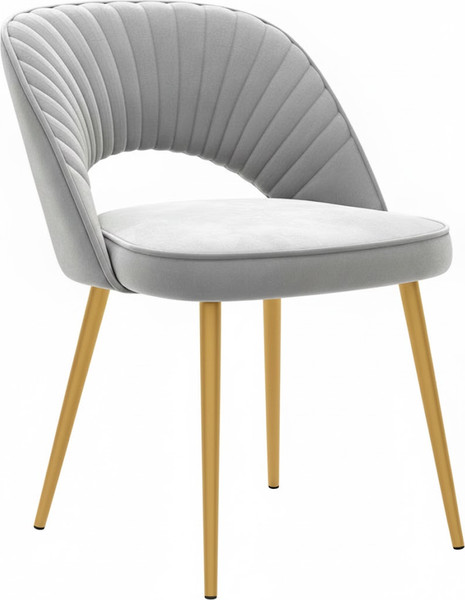 Стул Памир Новара F80 (серый минт/золотая опора) - фото