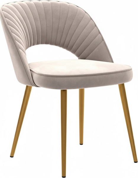 Стул Памир Новара F81 (светло-серый/золотая опора) - фото