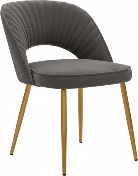 Стул Памир Новара F82 (серо-зеленый/золотая опора) - фото