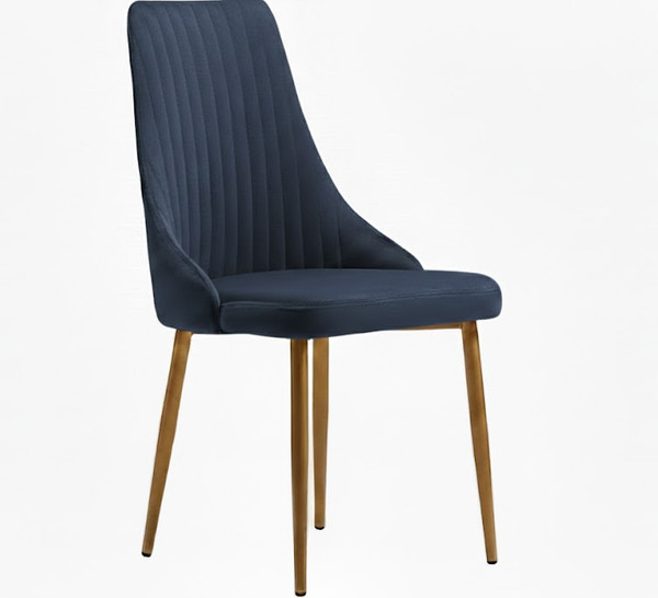 Стул Памир Руссо F77 (синий/золотая опора) - фото