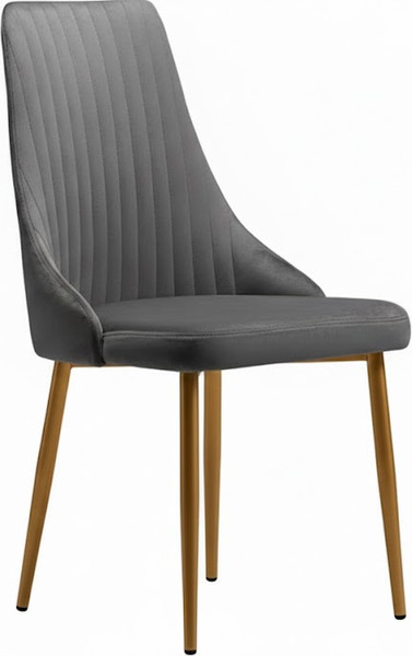 Стул Памир Руссо F84 (серо-голубой/золотая опора) - фото