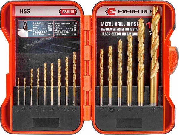 Набор сверл Everforce EF-924U15 - фото