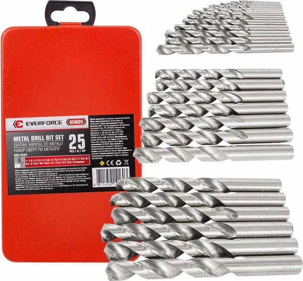 Набор сверл Everforce EF-924U25