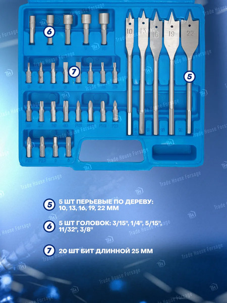 Набор сверл Forsage F-924U57
