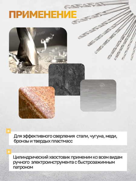 Набор сверл Forstime 60 685 / FT-41604