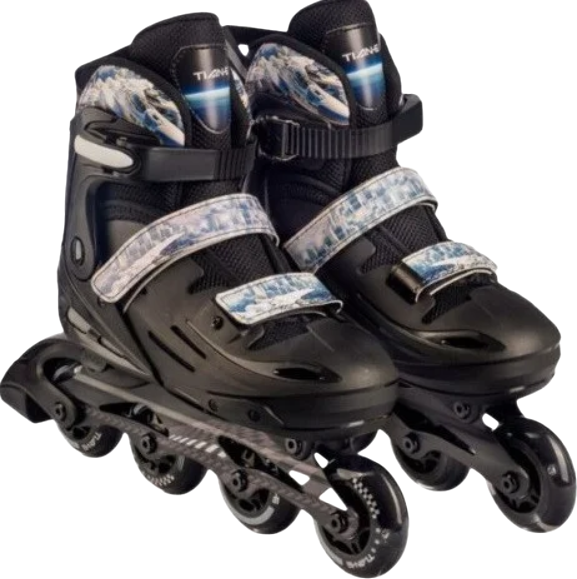 Роликовые коньки TIAN-E TE-286BKL - фото