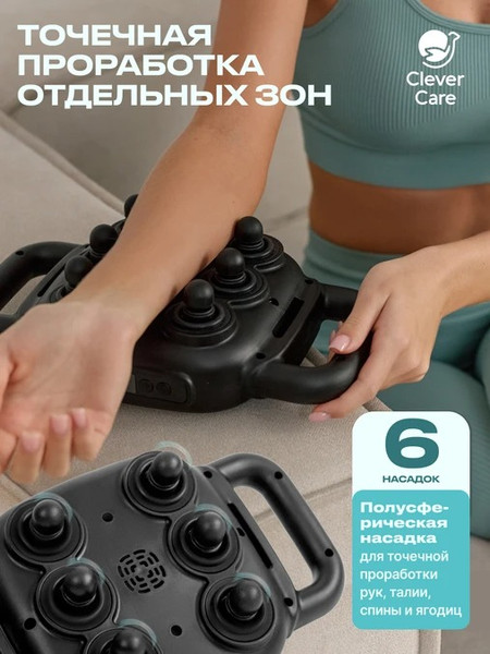 Массажер электронный CleverCare Galaxy 6 heads / CC-G6H 