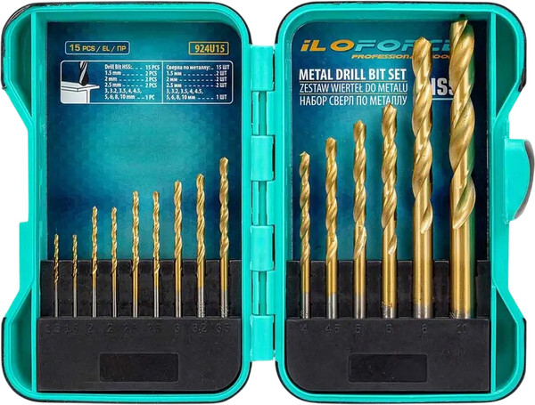 Набор сверл ILOforce 60 697 / IF-924U15 - фото