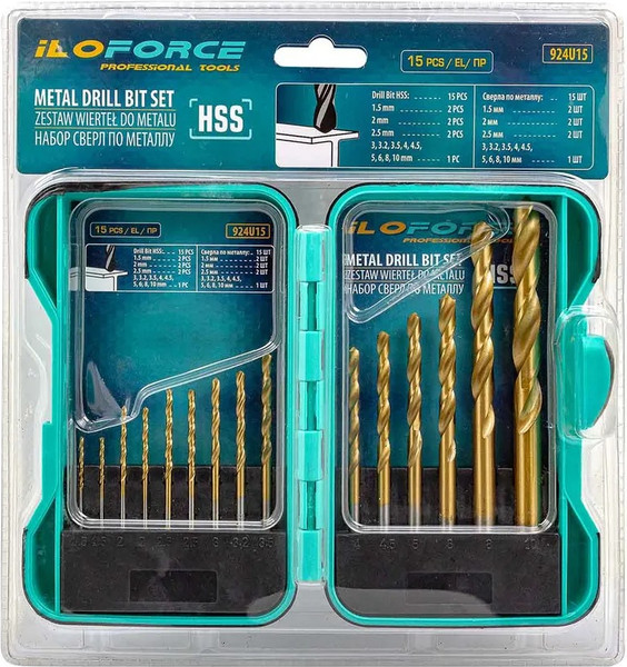 Набор сверл ILOforce 60 697 / IF-924U15