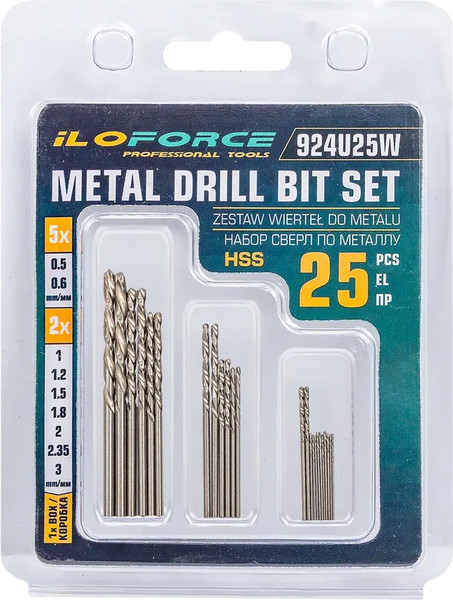 Набор сверл ILOforce 60 700 / IF-924U25W - фото