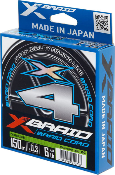 Леска плетеная YGK X-Braid Braid Cord X4 150м-1.5/0.209мм 25lb / X037-150 - фото