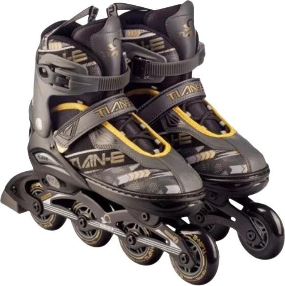 Роликовые коньки TIAN-E TE-781BKL - фото