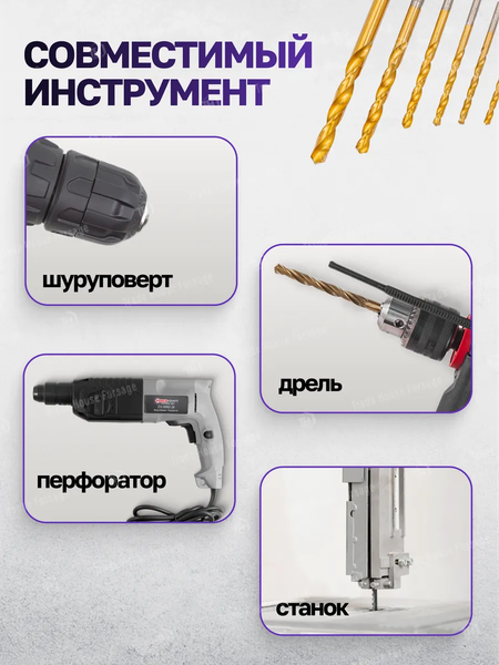 Набор сверл Megatools 60 707 / MT-924U15