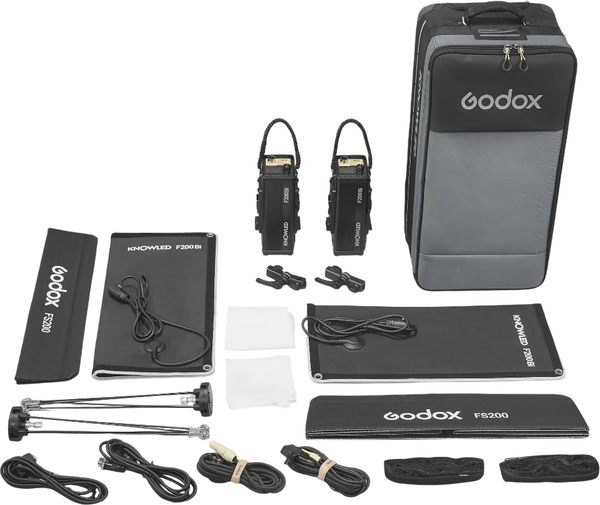 Комплект осветителей студийных Godox Knowled F200Bi K2 / 32482 - фото