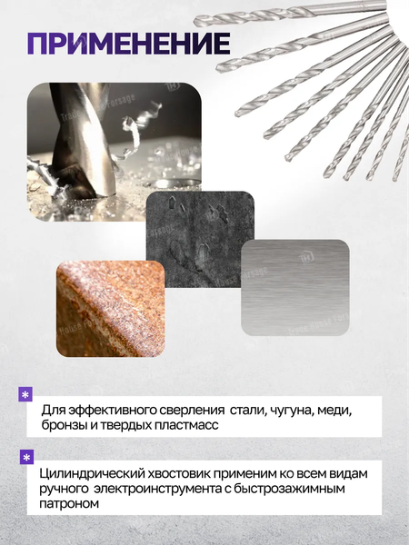 Набор сверл Megatools MT-DBS13