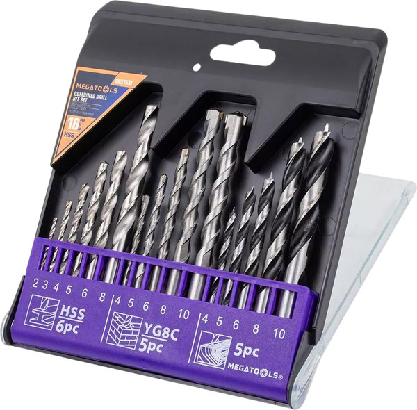Набор сверл Megatools 60 714 / MT-DBS16M - фото
