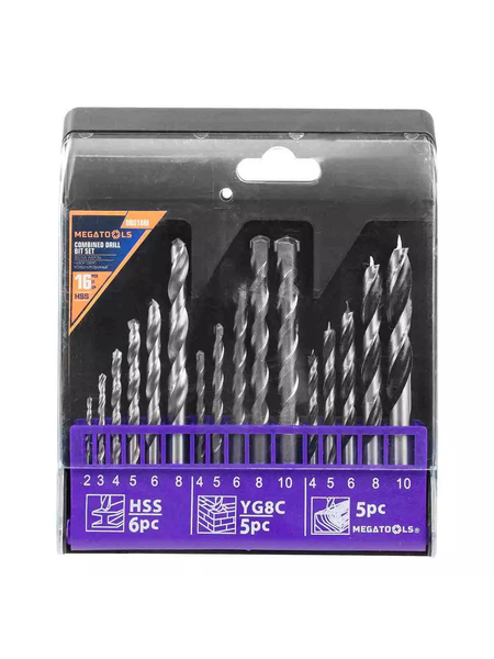 Набор сверл Megatools 60 714 / MT-DBS16M