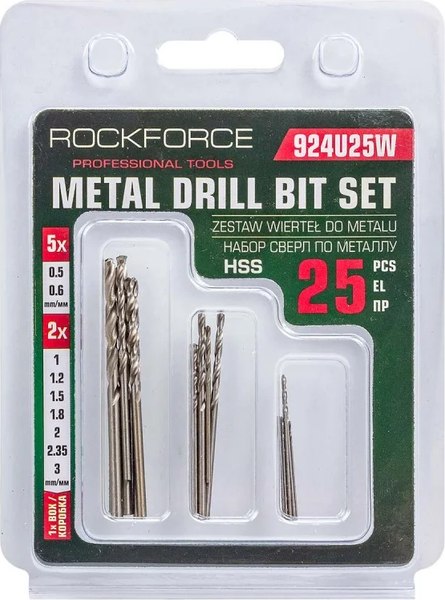 Набор сверл RockForce RF-924U25W - фото