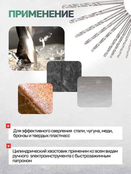 Набор сверл RockForce RF-924U25W