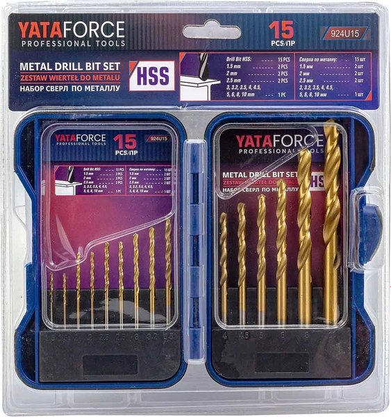 Набор сверл Yataforce YF-924U15